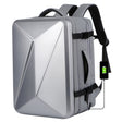 Large-capacity Waterproof Expandable Hard Shell Backpack with USB Charging Hole(162 Light Gray) - Backpack by PMC TechLife | Online Shopping South Africa | PMC TechLife | Buy Now Pay Later Mobicred