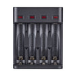 BMAX BH-804U 1.2V AA/AAA Rechargeable Battery Independent 4 Slot USB Charger - Charger & Converter by BMAX | Online Shopping South Africa | PMC TechLife