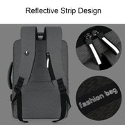 140 Large-capacity Business Commuter Laptop Backpack with USB Charging Interface(Black)
