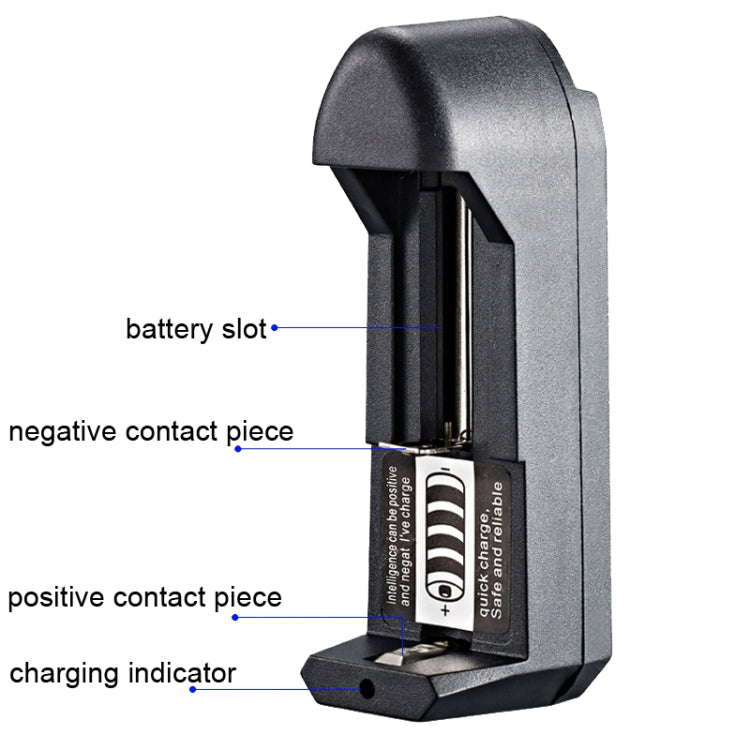 10 PCS BMAX Single Slot Direct Insert Power Supply 18650 Lithium Battery Charger(US Plug)