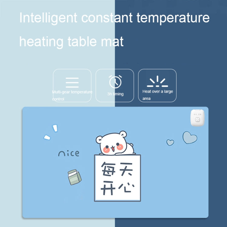 Intelligent Timing Heating Water-resistant Warm Mouse Pad CN Plug, Size: 60x36cm(Selfie Girl)