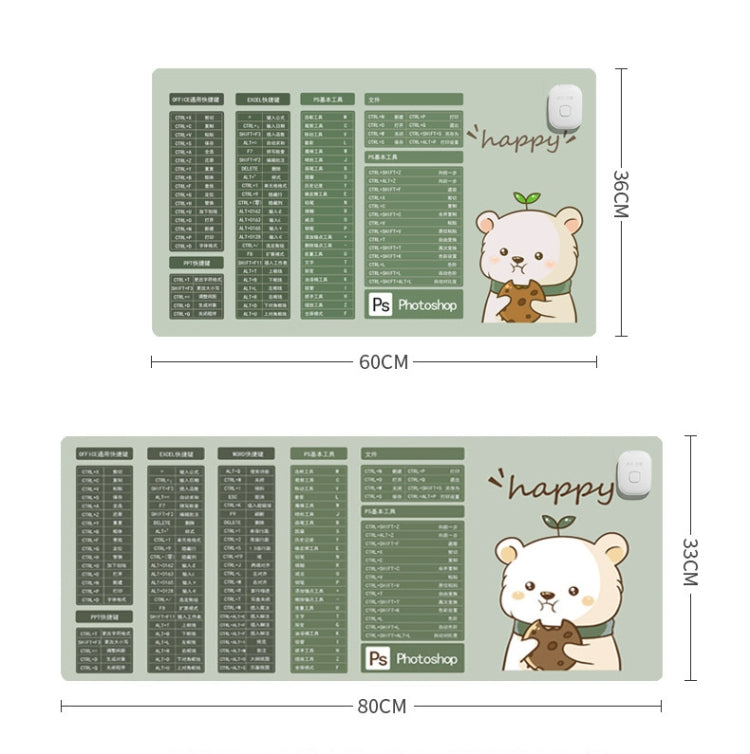 Intelligent Timing Heating Water-resistant Warm Mouse Pad CN Plug, Size: 60x36cm(Selfie Girl)