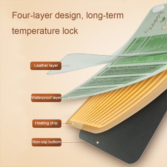 Intelligent Timing Heating Water-resistant Warm Mouse Pad CN Plug, Size: 60x36cm(Selfie Girl)
