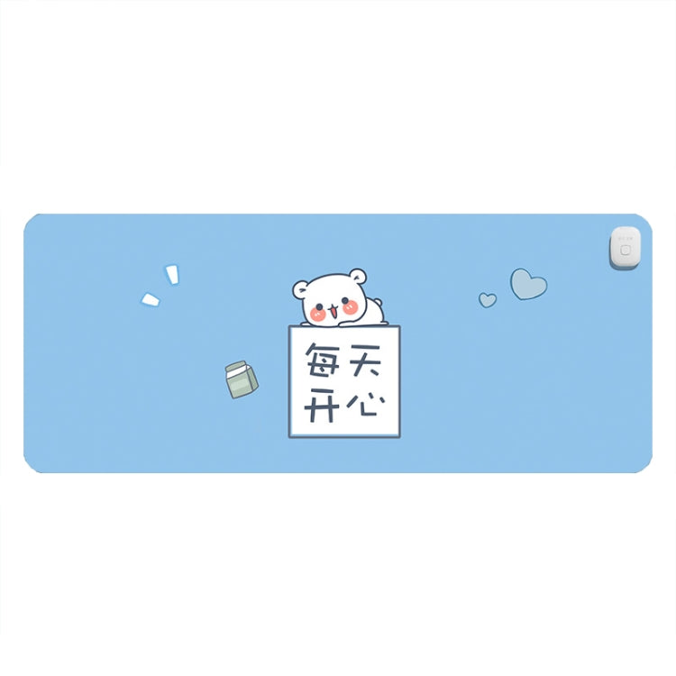 Intelligent Timing Heating Water-resistant Warm Mouse Pad CN Plug, Size: 80x33cm(Happy Daily)