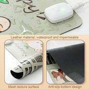 Intelligent Timing Heating Water-resistant Warm Mouse Pad CN Plug, Size: 80x33cm(Cute Mouse)