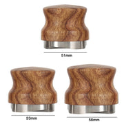58 mm Pear Wood Stainless Steel Coffee Compressor