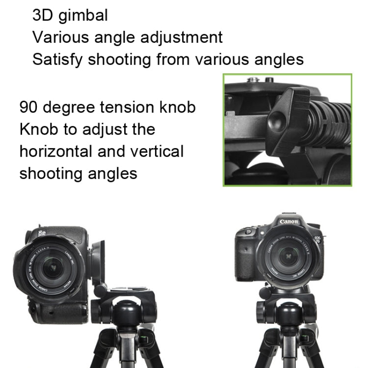YUNTENG 696 SLR Tripod General Mobile Phone Stand(Black)