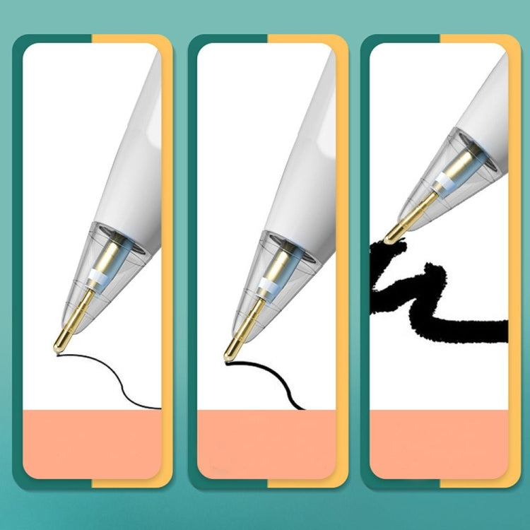 For Apple Pencil 1/2 Transparent Replacement Pen Tip Transform Nib,Style: 6.0 Silver Needle