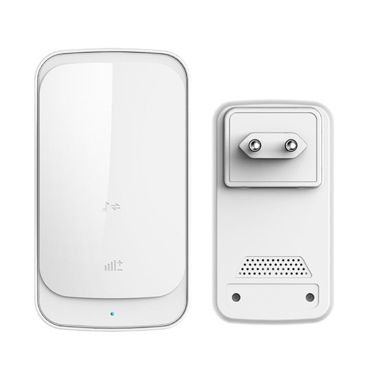 C03 1 For 1 Home Wireless IP44 Water-resistant Touch Sensor Doorbell(EU Plug White)