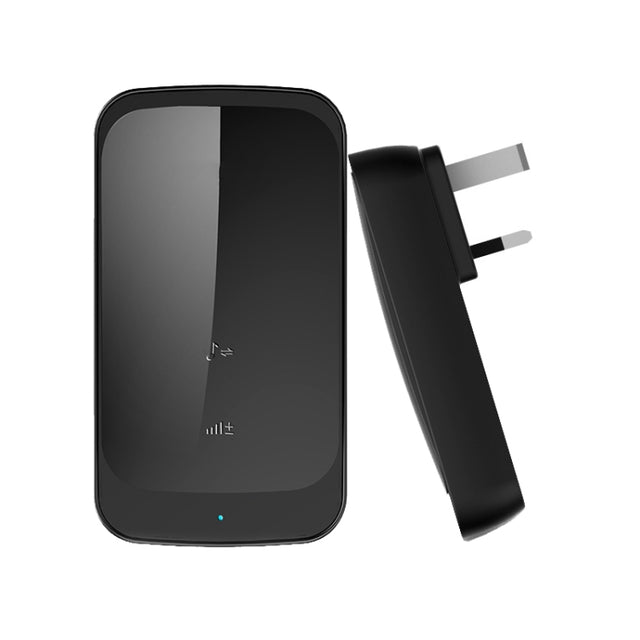 C03 1 For 1 Home Wireless IP44 Water-resistant Touch Sensor Doorbell(UK Plug Black)