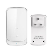 C03 1 For 1 Home Wireless IP44 Water-resistant Touch Sensor Doorbell(UK Plug White)