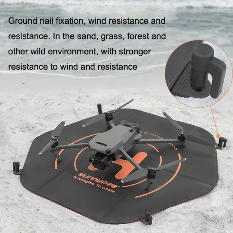 Sunnylife TJP09 For DJI Avata / Mini 3 Pro 60cm Water-resistant Double Sided Folding Apron(Black Red)