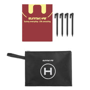 Sunnylife TJP09 For DJI Avata / Mini 3 Pro 60cm Water-resistant Double Sided Folding Apron(Black Red)