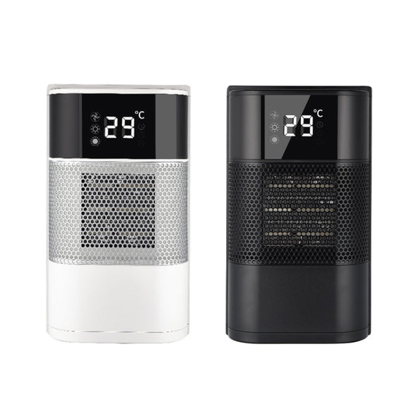 N8 Table Air Heater Indoor Quick Heat Energy Saving Electric Heater,  Specification: EU Plug(Black)