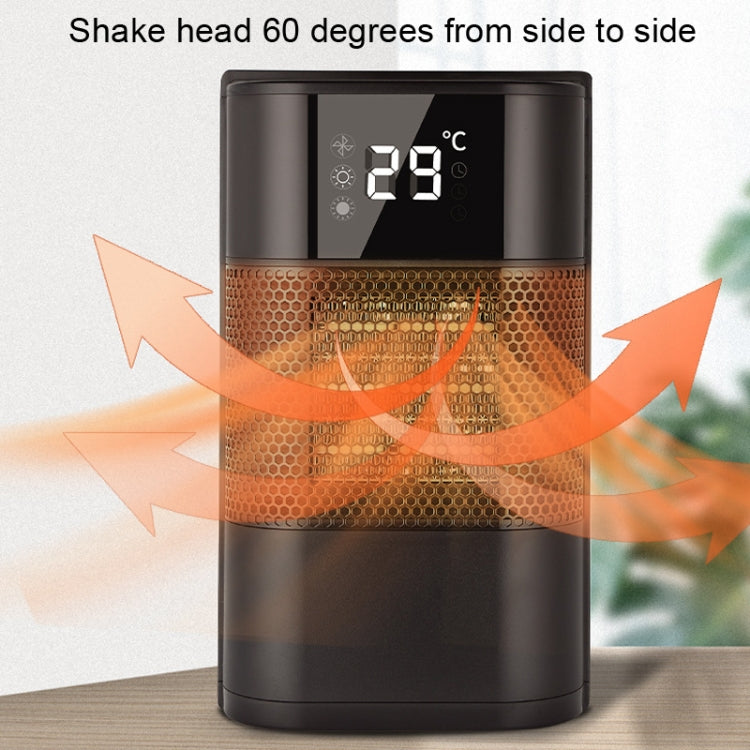 N8 Table Air Heater Indoor Quick Heat Energy Saving Electric Heater,  Specification: EU Plug(White)