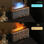 350ml Simulated Flame Aromatherapy Humidifier With Timing Function(Gold)