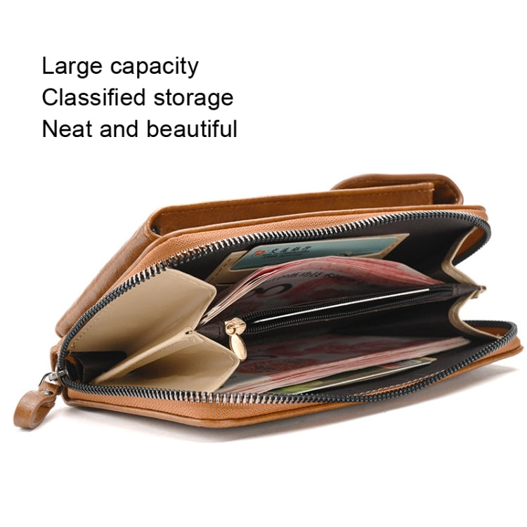 Lady Purse Shoulder Crossbody Bag Multi-functional Mobile Phone Bag(Black)