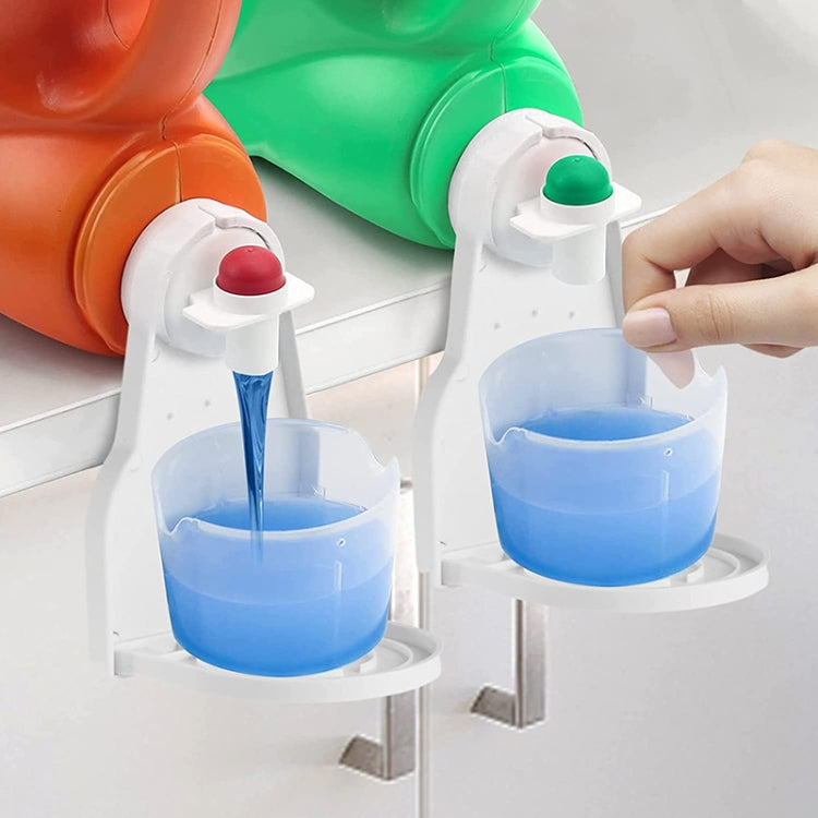 Foldable Laundry Detergent Drip Catcher Tray Cup Holder Soap Dispenser Gadget(Red)