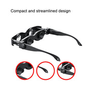 DM0125 3X Fishing Binoculars Adjustable Focus Glass Type Binoculars With Grey + Yellow  Lens