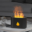 200ML Simulation Flame Aromatherapy Diffuser Humidifier Ultrasonic Air Purifier(Black) - free shipping - PMC TechLife - Order now!