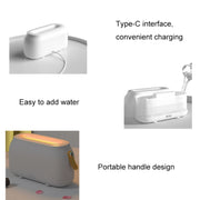 Simulation Flame Aromatherapy Humidifier Bedroom Ambient Light, Color: 3 Colors (RGB)