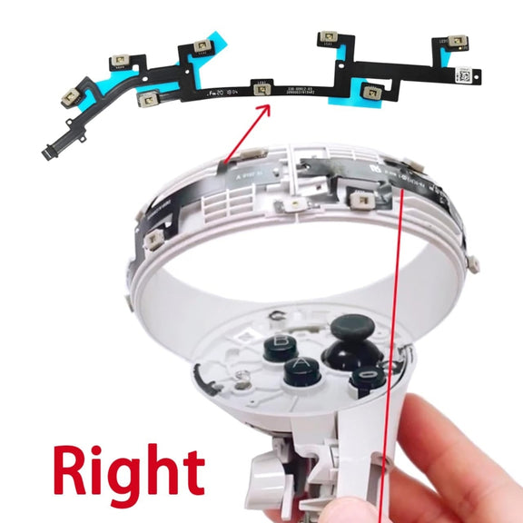 For Meta Quest 2 Locating Ring Flex Cable Left Without Light