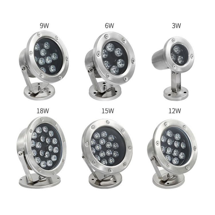 LED Underwater Light Pool Fish Pond Fountain Water-resistant Landscape Light 3W(7 Colors)