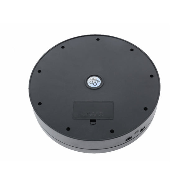 32cm Electric Turntable for Photography With Speed Direction Adjustment, Color: White Mirror