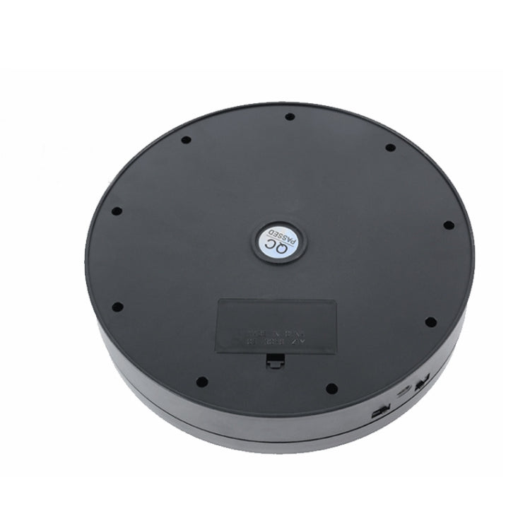 32cm Electric Turntable for Photography With Speed Direction Adjustment, Color: Black Mirror