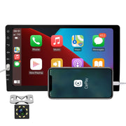 Q3570 9 inch Carplay Single Spindle MP5 Player, Style: Standard+8 Light Camera