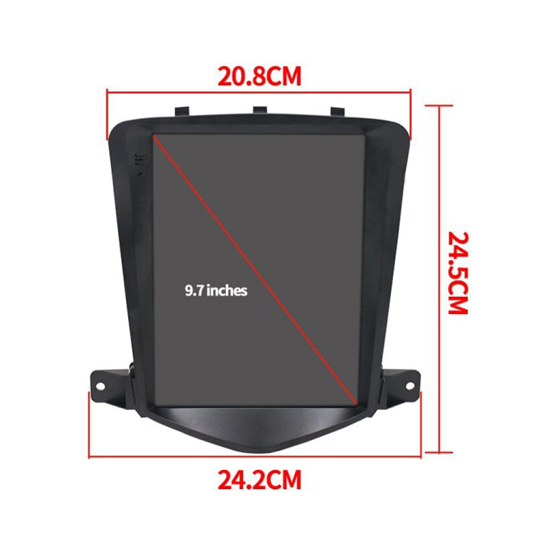 For Chevrolet Cruze 9.7 inch Navigation Integrated Machine, Style: Standard+12 Light Camera(2+32G)