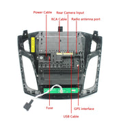 For Ford Focus 9.7 inch Android WiFi Car Integrated Machine, Style: Standard+12 Light Camera(2+32G)