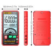 ANENG 616 Automatic High-precision Digital Display Capacitance Multimeter, Color: Red(Color Box)