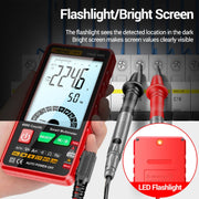ANENG 616 Automatic High-precision Digital Display Capacitance Multimeter, Color: Red(Color Box)