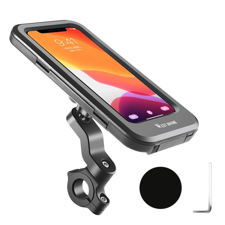 WEST BIKING Bicycle Riding Water-resistant and Shockproof Phone Bracket, Style: Handlebar