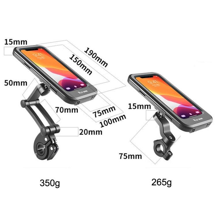 WEST BIKING Bicycle Riding Water-resistant and Shockproof Phone Bracket, Style: Handlebar