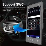 9520C Double Spindle 9.5 inch Vertical Screen Car MP5 Player, Style: Standard+12 Light Camera