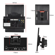 9520C Double Spindle 9.5 inch Vertical Screen Car MP5 Player, Style: Standard+AHD Camera