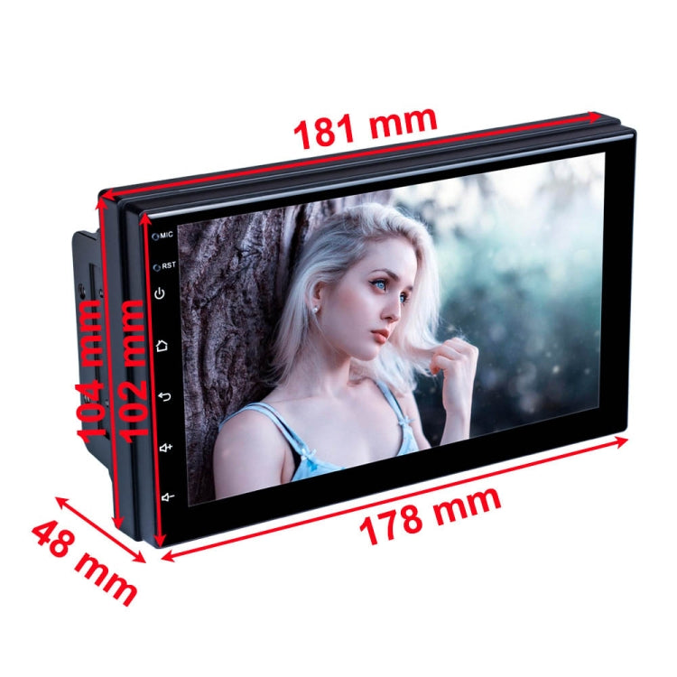 C7001 7 inch Touch Screen Built-In CarPlay Car MP5 Player, Style: Standard