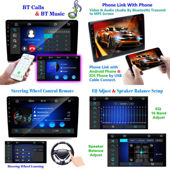 C7001 7 inch Touch Screen Built-In CarPlay Car MP5 Player, Style: Standard