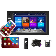 7622C 6.2 inch Dual Spindle HD Car Universal MP5 Carplay Player, Style: Standard+4 Light Camera