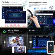 7622C 6.2 inch Dual Spindle HD Car Universal MP5 Carplay Player, Style: Standard+8 Light Camera