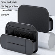 Car Seat Rear Leather Multi-function Convenient Storage Bag(Black)