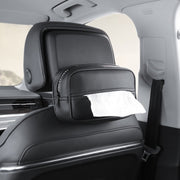 Multifunctional Car Chair Back Hanging Tissue Box(Black)