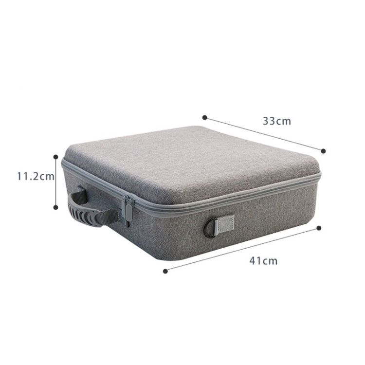 For PS5 Slim Game Console EVA Storage Bag Handbag Carrying Case(1959 Black)