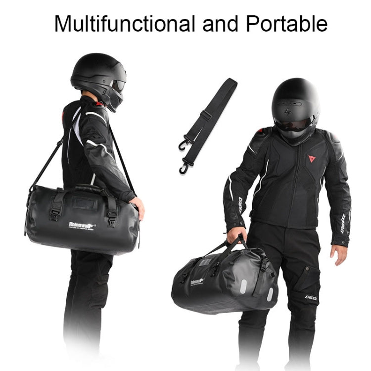 Rhinowalk MT20450 45L Large Capacity Portable Water-resistant Motorcycle Tail Bag(Black)