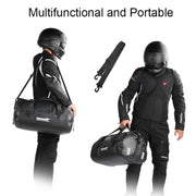 Rhinowalk MT20450 45L Large Capacity Portable Water-resistant Motorcycle Tail Bag(Black)