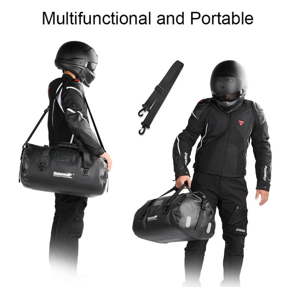 Rhinowalk MT20450 45L Large Capacity Portable Water-resistant Motorcycle Tail Bag(Black)