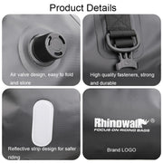 Rhinowalk MT20450 45L Large Capacity Portable Water-resistant Motorcycle Tail Bag(Black)
