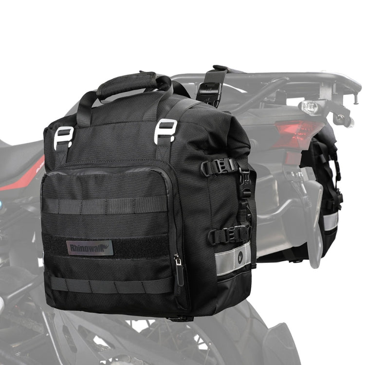 Rhinowalk MT2040 20L Large Capacity Water-resistant Quick Release Motorcycle Side Bag(Black)